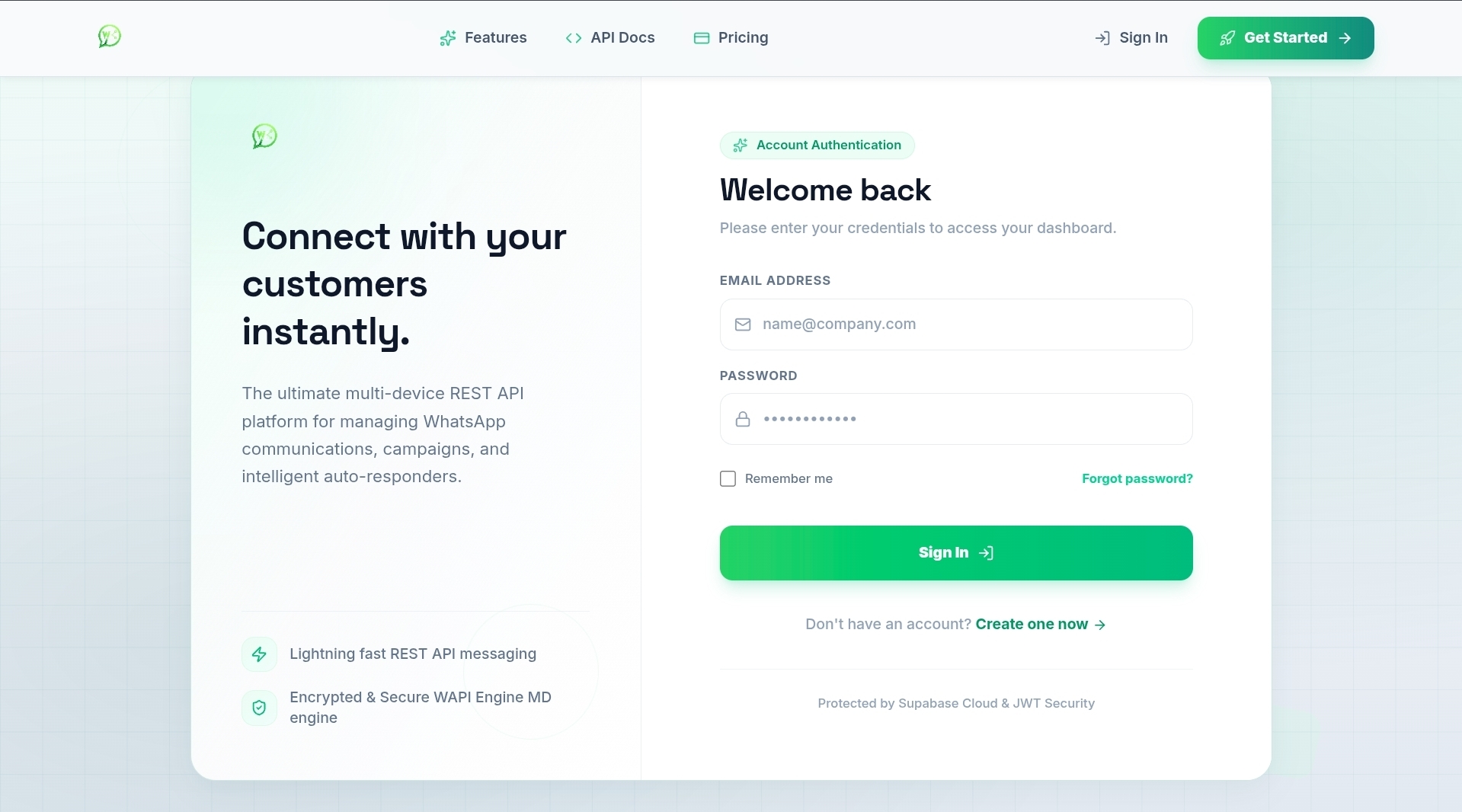 WaStack -  Multi-Device WhatsApp API Gateway PHP/Node.js  Script
