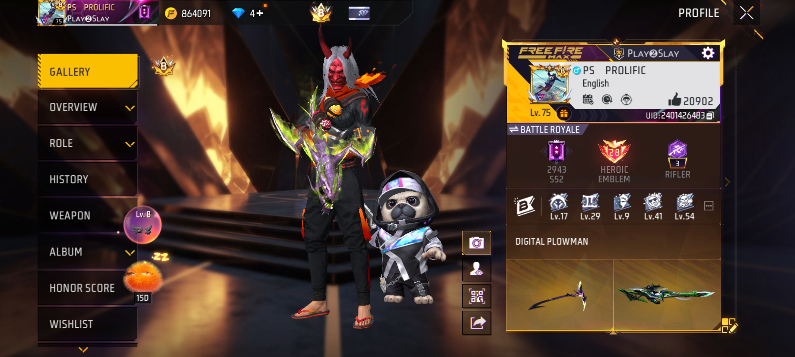 Free Fire ID for Sale – Rare Skins & Bundles IND