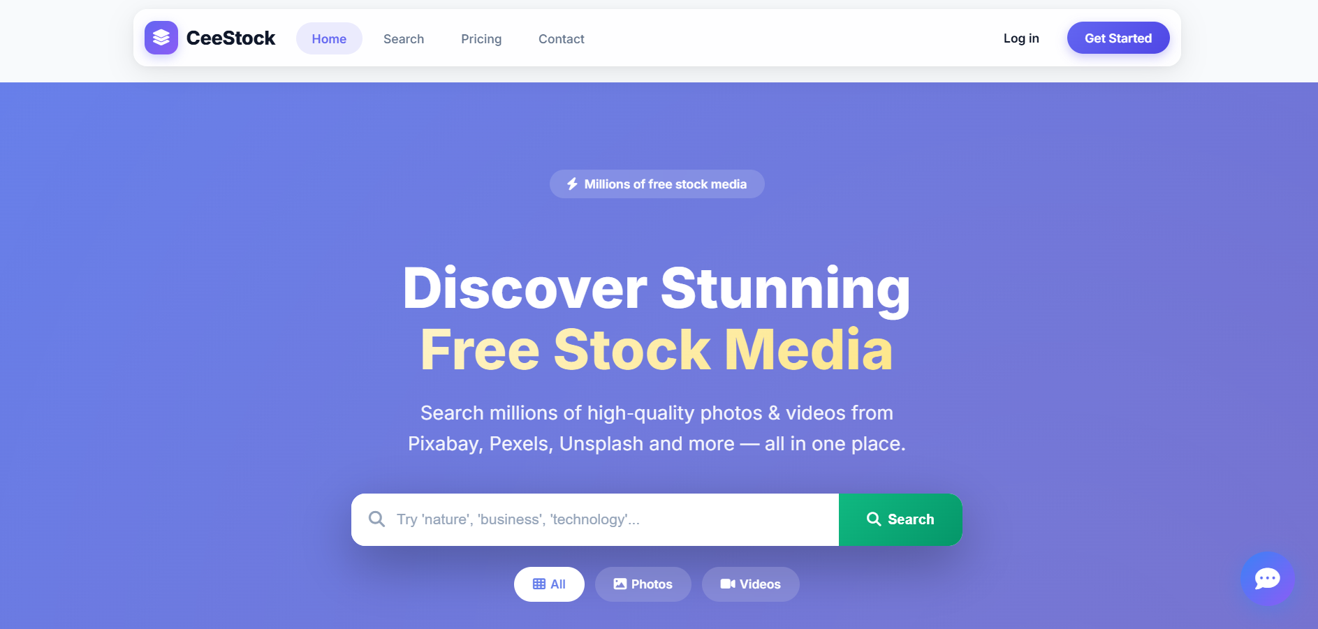 CeeStock - Multi-Source Stock Media SaaS Platform PHP Script/Code