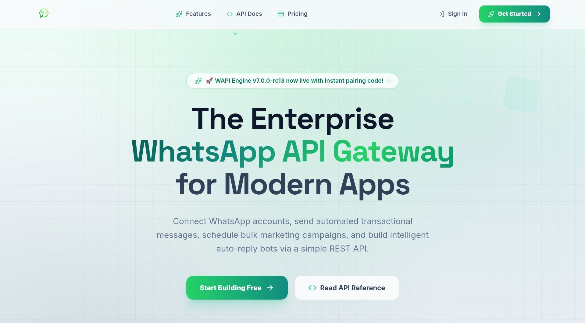 WAPI Engine — Multi-Device WhatsApp REST API Gateway, Auto-Responder & SaaS Script