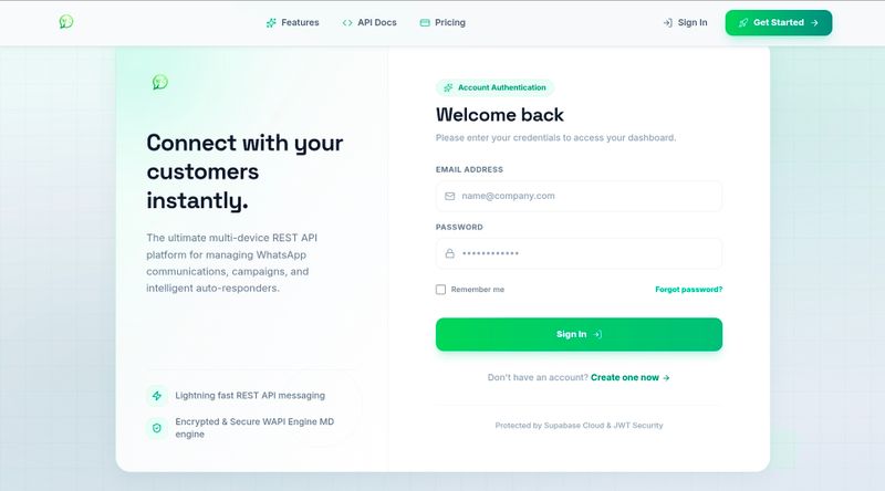 WaStack -  Multi-Device WhatsApp API Gateway PHP/Node.js  Script