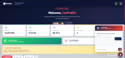 ProlificSMM V1 - Automated SMM Panel Script with Auto UPI, Paytm, Stripe & Multi-API Provider
