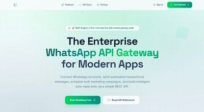 WAPI Engine — Multi-Device WhatsApp REST API Gateway, Auto-Responder & SaaS Script